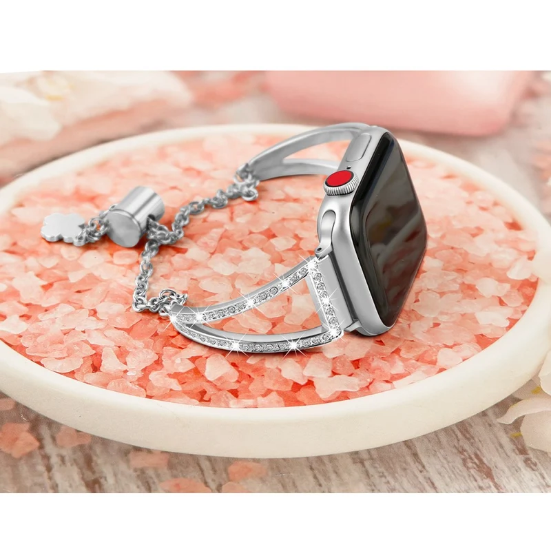 Absolut Bequem Apple Smartwatch Strass Universell Armband