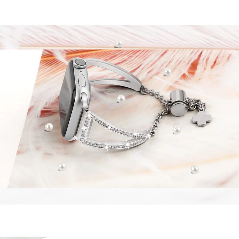 Absolut Bequem Apple Smartwatch Strass Universell Armband