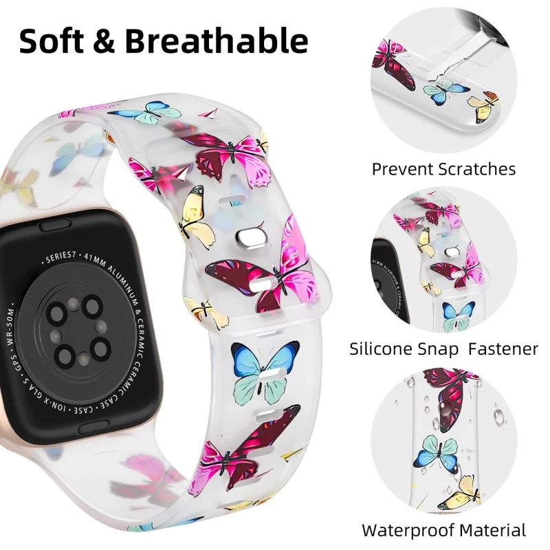 Mega Bequem Apple Smartwatch Silikon Universell Armband