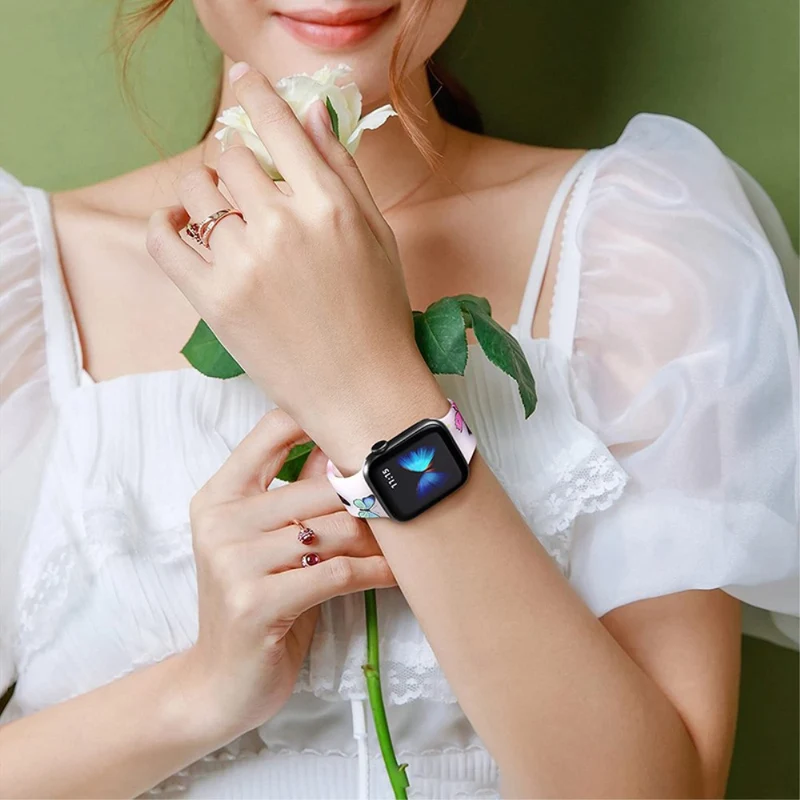 Mega Bequem Apple Smartwatch Silikon Universell Armband