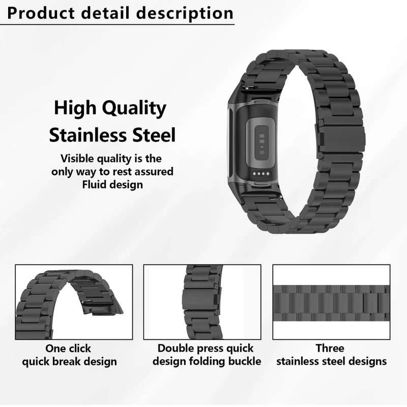 Unglaublich Süß Fitbit Charge 5 Metall Armband