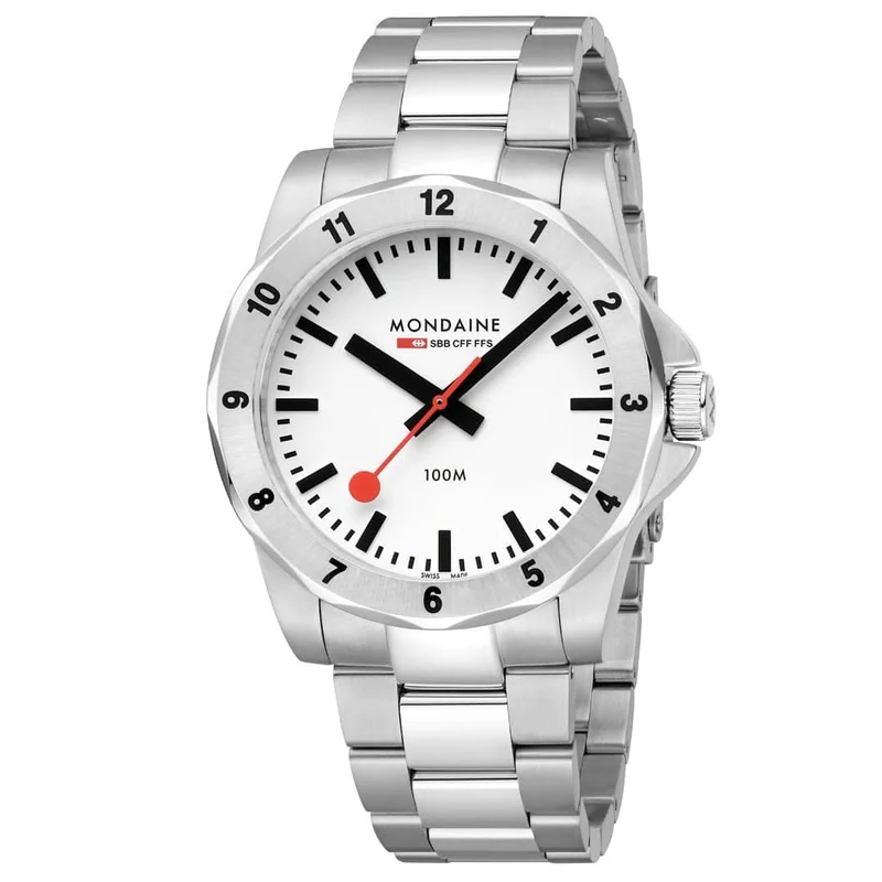 Mondaine Numeri MSN.4211B.SK Herrenuhr • Schweizer Bahnhofsuhr • Saphirglas