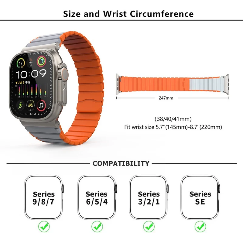 Super Bequem Apple Smartwatch Silikon Universell Armband
