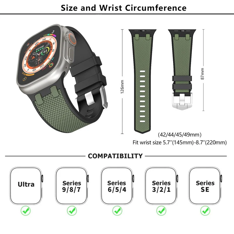 Wirklich Angenehm Apple Smartwatch Silikon Universell Armband
