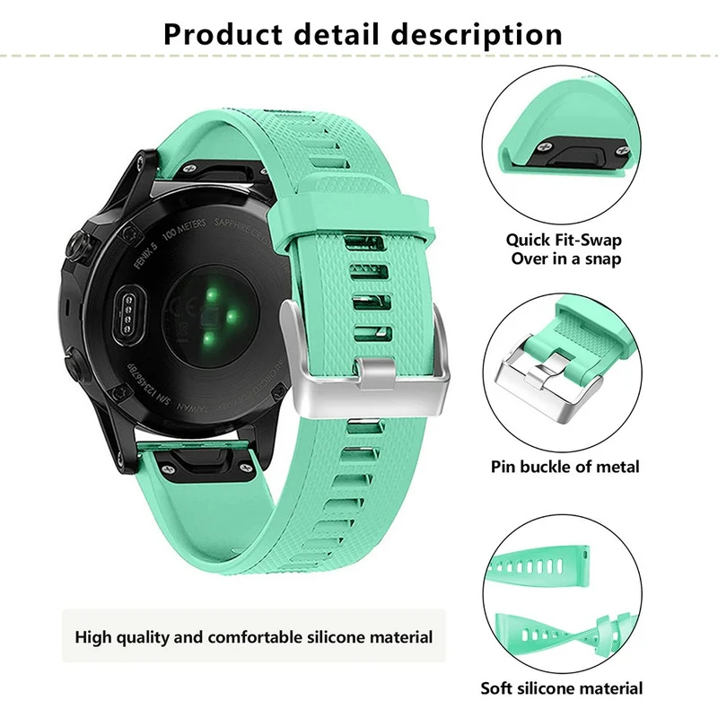 Sehr Angenehm Garmin Smartwatch Silikon Universell Armband