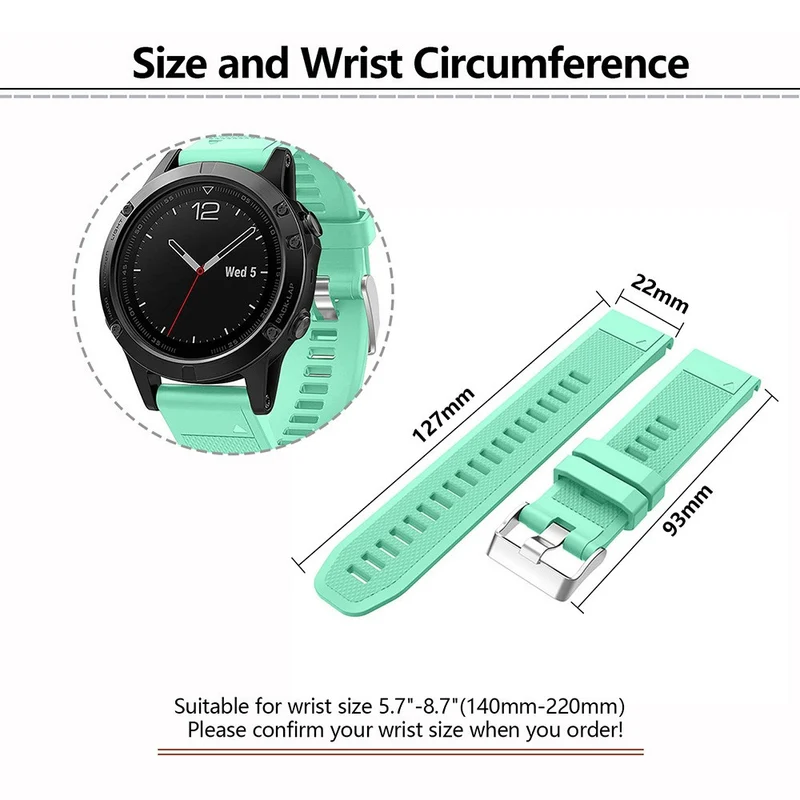Sehr Angenehm Garmin Smartwatch Silikon Universell Armband
