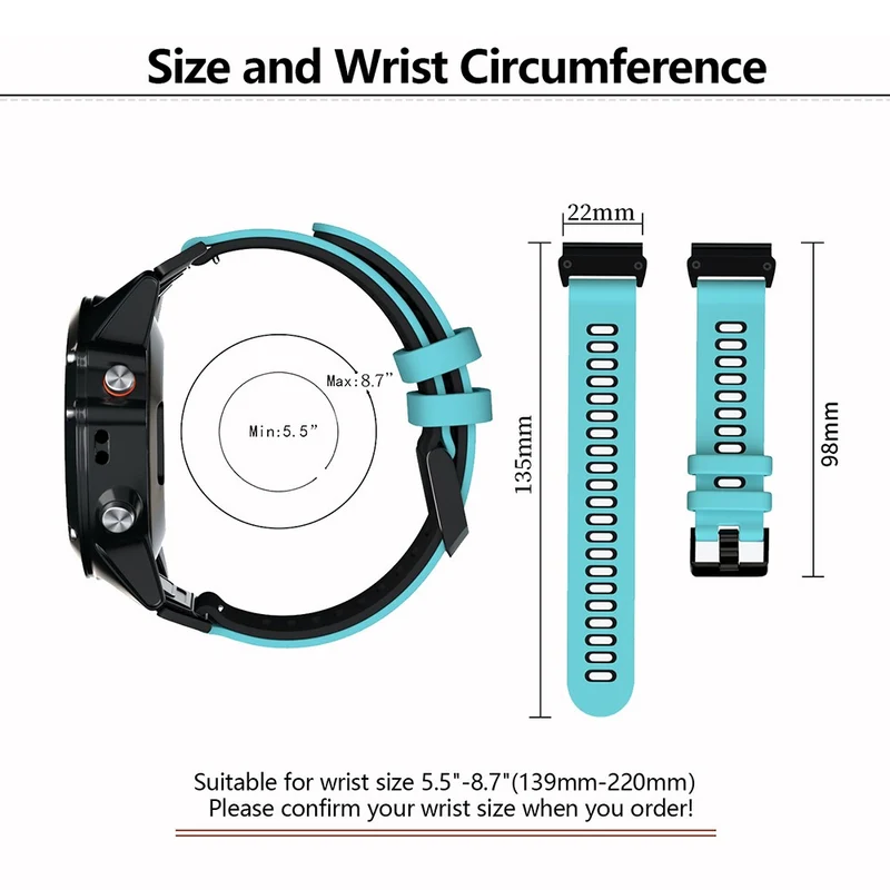 Unglaublich Bequem Garmin Smartwatch Silikon Universell Armband