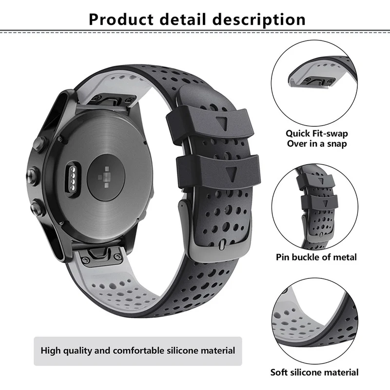 Sehr Angenehm Garmin Smartwatch Silikon Universell Armband