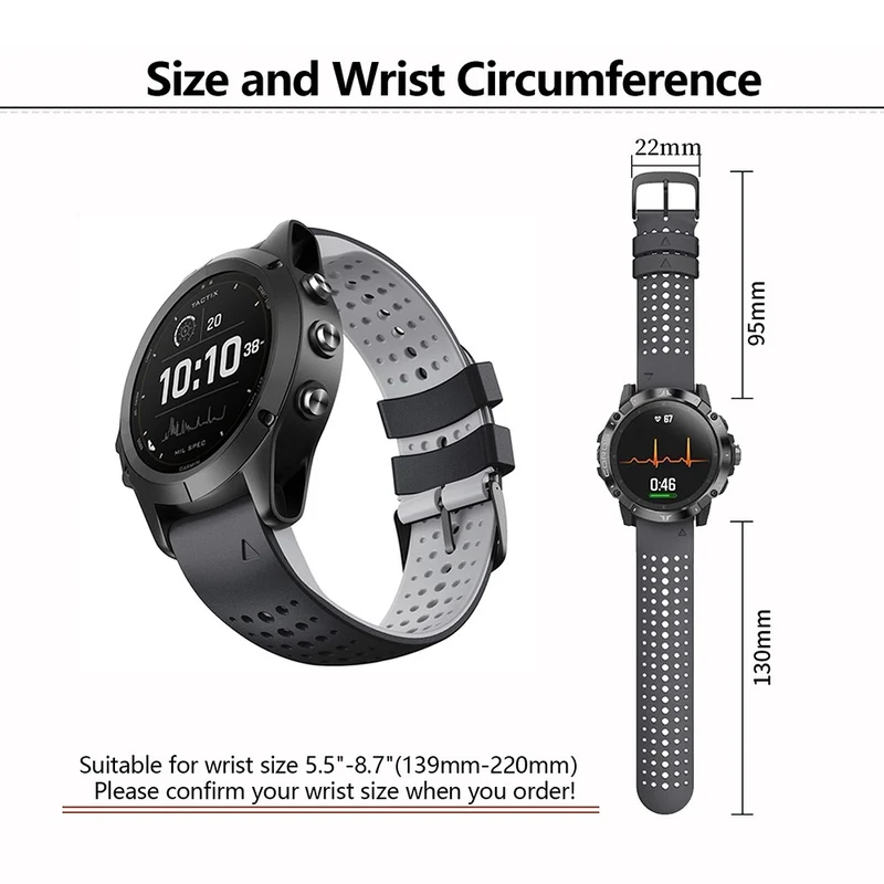 Sehr Angenehm Garmin Smartwatch Silikon Universell Armband