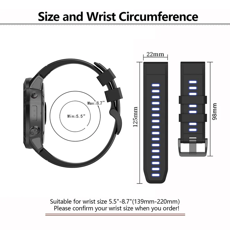 Flexibel Garmin Smartwatch Silikon Universell Armband