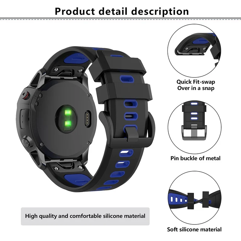 Flexibel Garmin Smartwatch Silikon Universell Armband