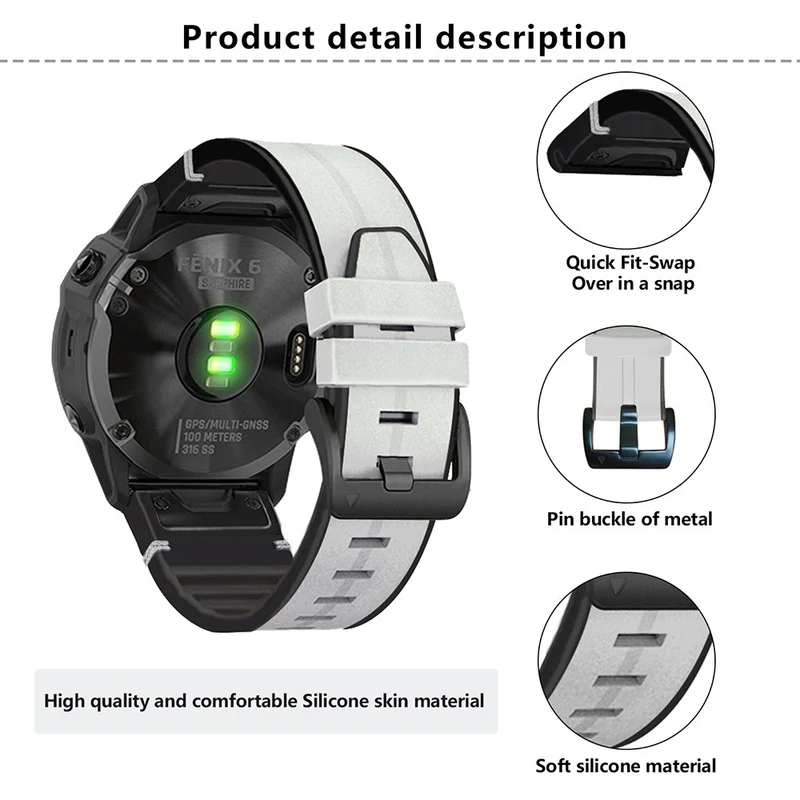 Unglaublich Bequem Garmin Smartwatch Silikon Universell Armband