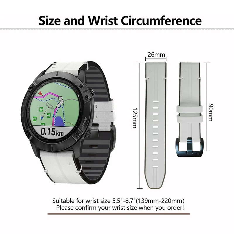 Unglaublich Bequem Garmin Smartwatch Silikon Universell Armband