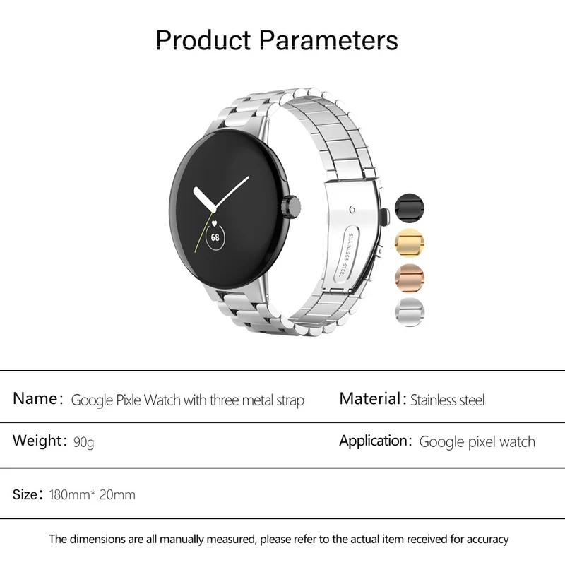 Stilvoll Google Pixel Watch 2 Metall Armband