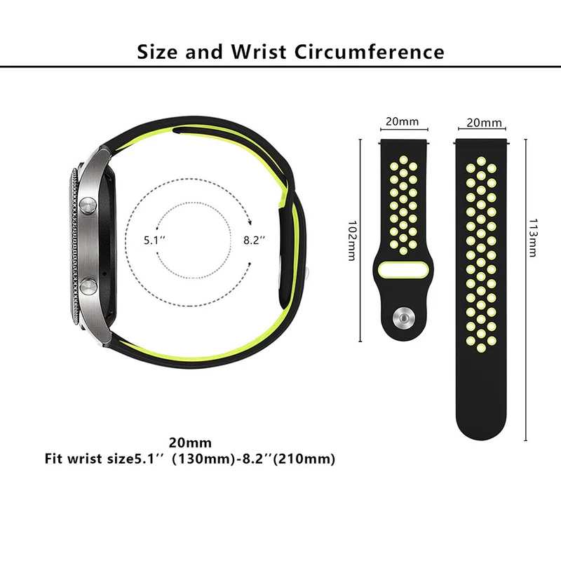 Flexibel Samsung Smartwatch Silikon Universell Armband