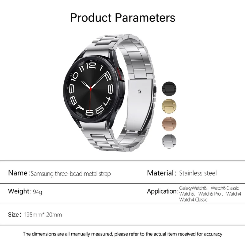 Modisch Samsung Smartwatch Metall Universell Armband