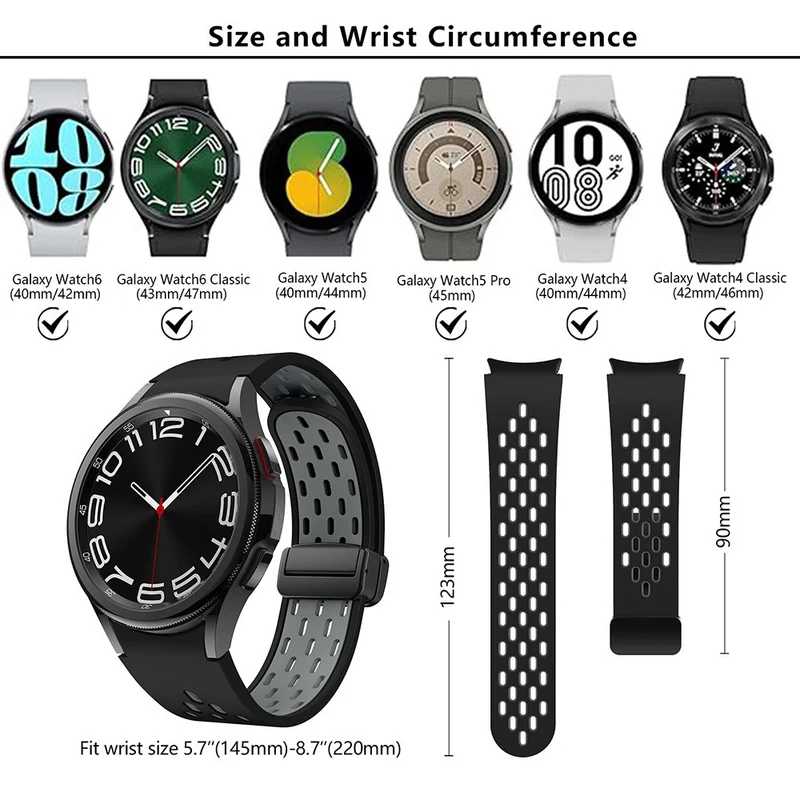 Sehr Angenehm Samsung Smartwatch Silikon Universell Armband