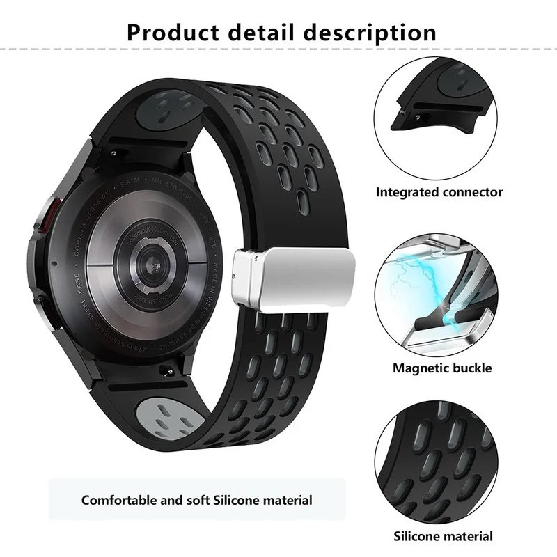 Sehr Angenehm Samsung Smartwatch Silikon Universell Armband