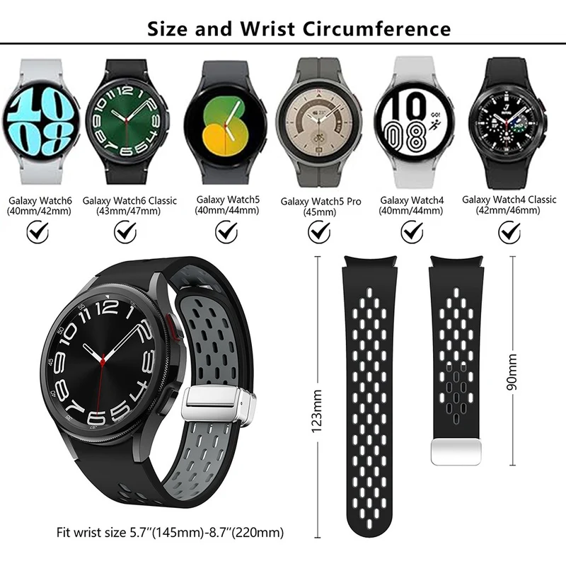 Sehr Angenehm Samsung Smartwatch Silikon Universell Armband