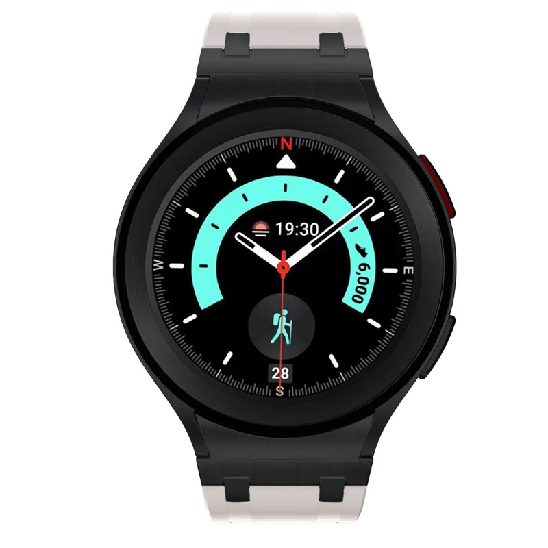 Unglaublich Angenehm Samsung Galaxy Watch 5 (40mm) / Samsung Galaxy Watch 6 Classic (43mm) Silikon Universell Armband