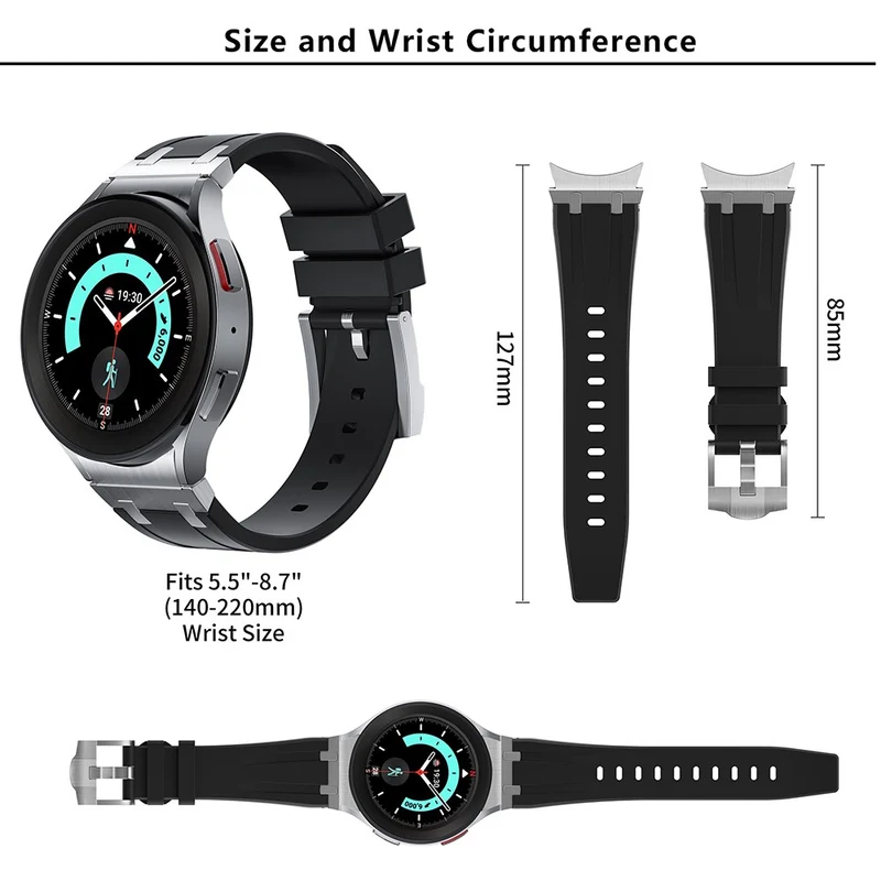 Unglaublich Angenehm Samsung Galaxy Watch 5 (40mm) / Samsung Galaxy Watch 6 Classic (43mm) Silikon Universell Armband