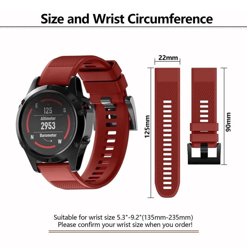 Unglaublich Bequem Garmin Smartwatch Silikon Universell Armband