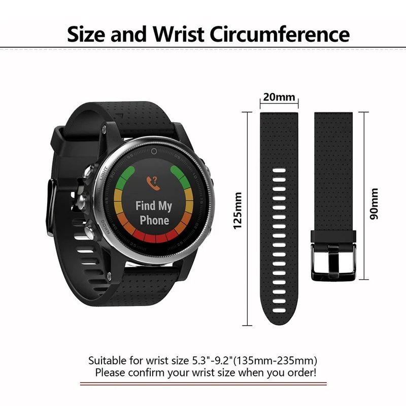 Richtig Gemütlich Garmin Smartwatch Silikon Universell Armband