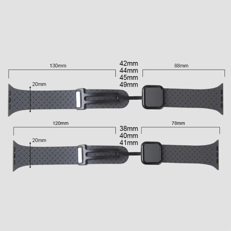 Unglaublich Bequem Apple Smartwatch Silikon Universell Armband