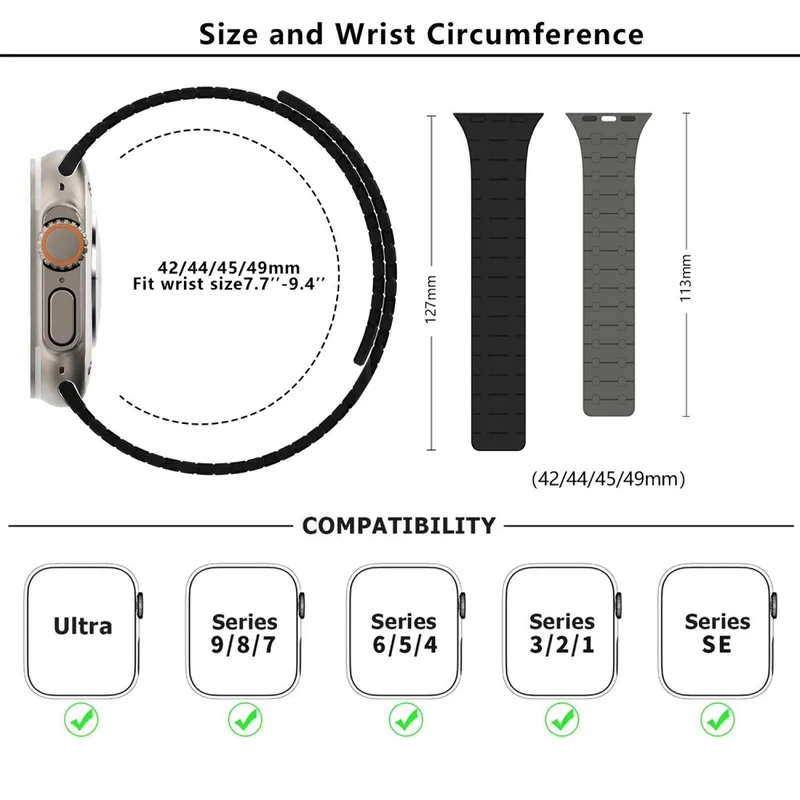 Super Angenehm Apple Smartwatch Silikon Universell Armband