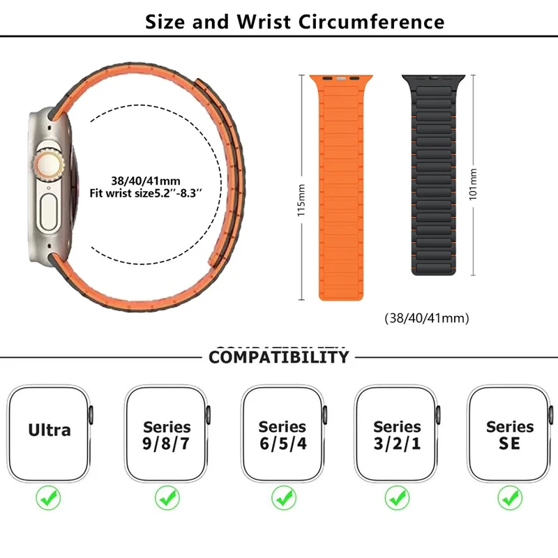 Sehr Angenehm Apple Smartwatch Silikon Universell Armband