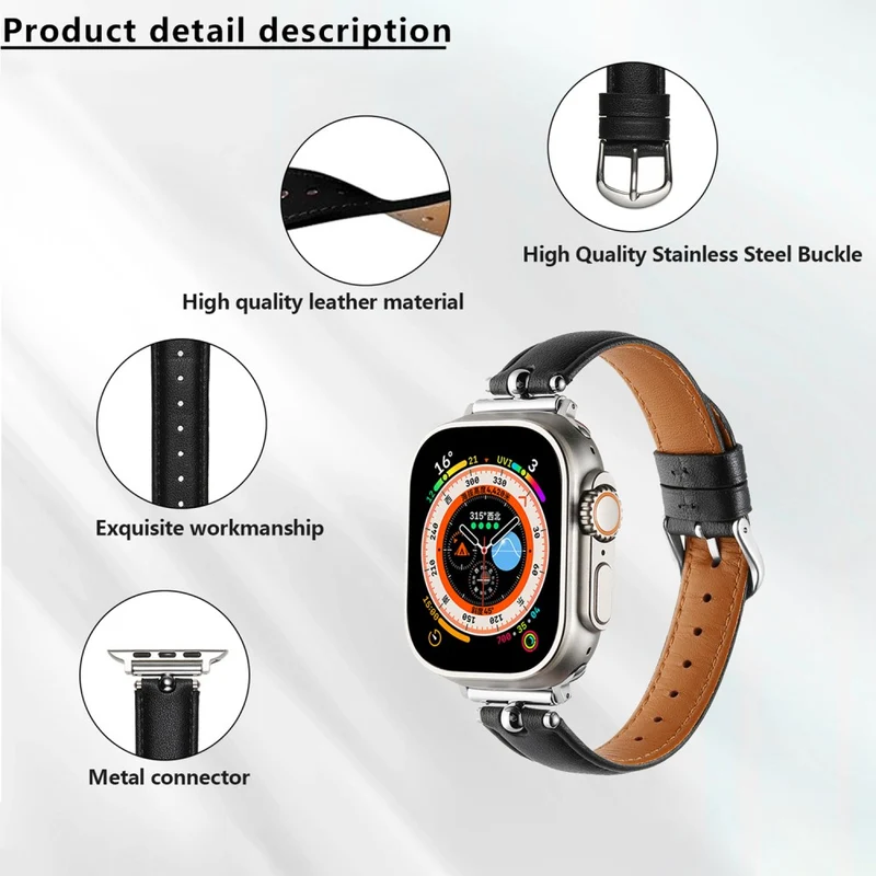 Mega Bequem Apple Smartwatch Kunstleder Universell Armband