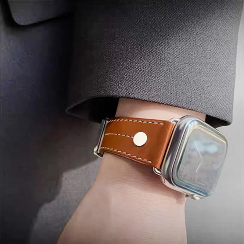 Auffallend Modisch Apple Smartwatch Echtes Leder Universell Armband