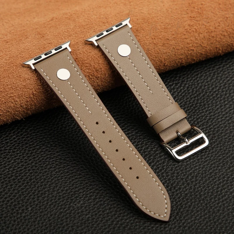 Auffallend Modisch Apple Smartwatch Echtes Leder Universell Armband