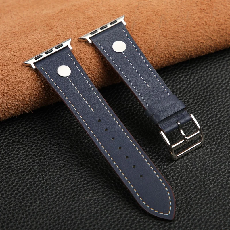 Auffallend Modisch Apple Smartwatch Echtes Leder Universell Armband