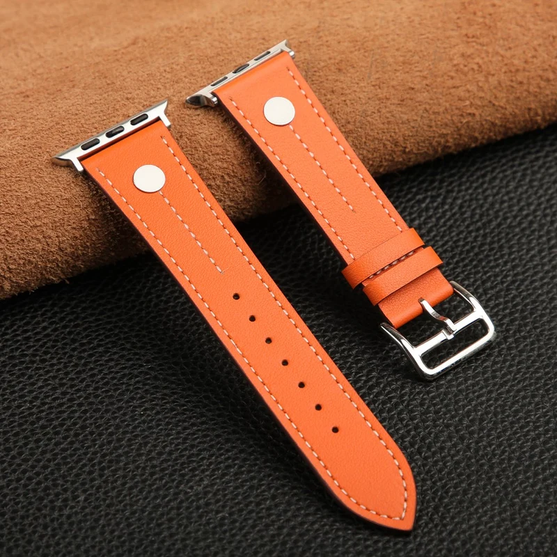 Auffallend Modisch Apple Smartwatch Echtes Leder Universell Armband