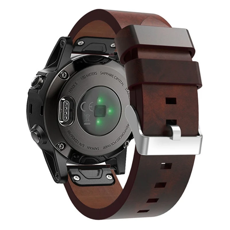Unglaublich Angenehm Garmin Smartwatch Echtes Leder Universell Armband