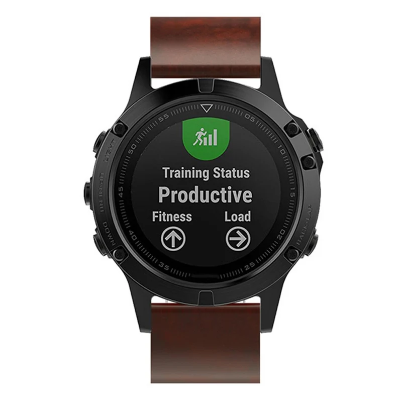 Unglaublich Angenehm Garmin Smartwatch Echtes Leder Universell Armband