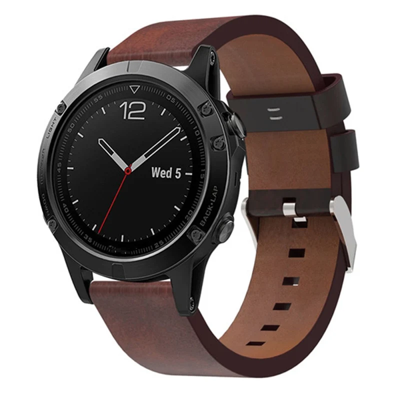 Unglaublich Angenehm Garmin Smartwatch Echtes Leder Universell Armband