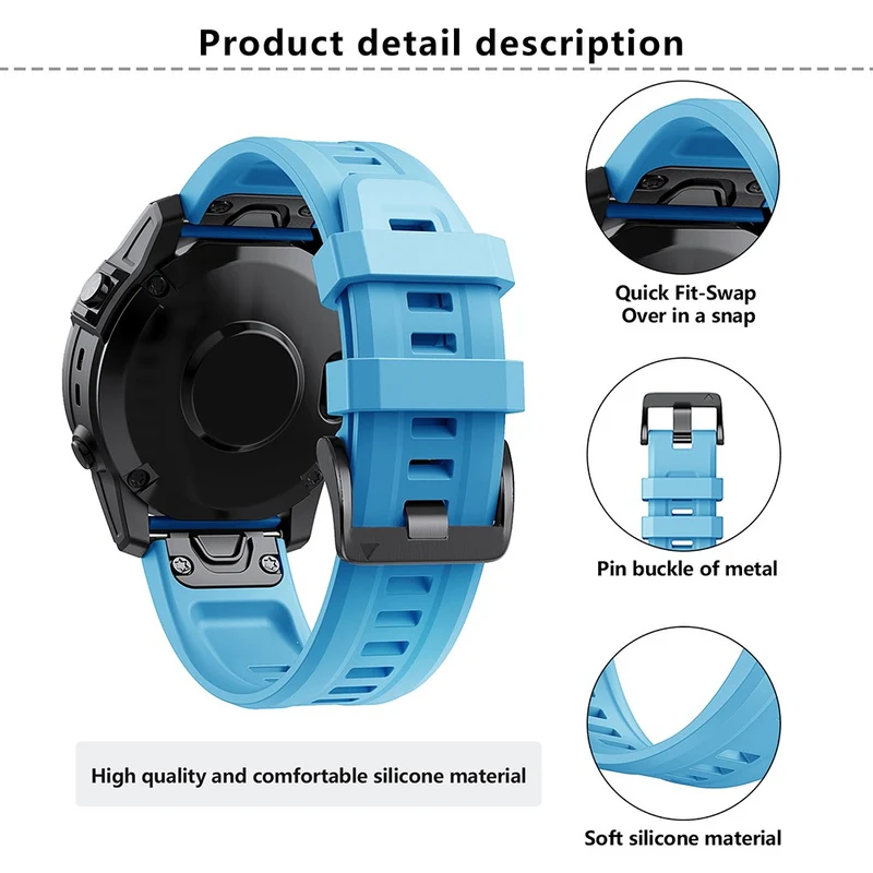 Mega Bequem Garmin Smartwatch Silikon Universell Armband