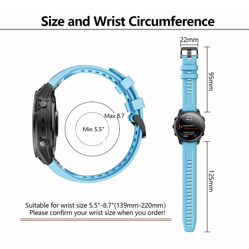 Mega Bequem Garmin Smartwatch Silikon Universell Armband