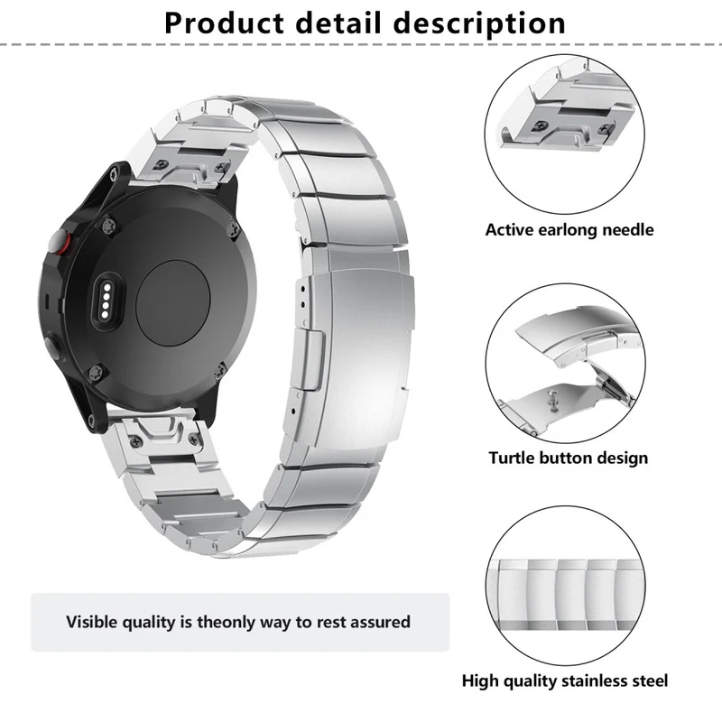 Stilvoll Garmin Smartwatch Metall Universell Armband