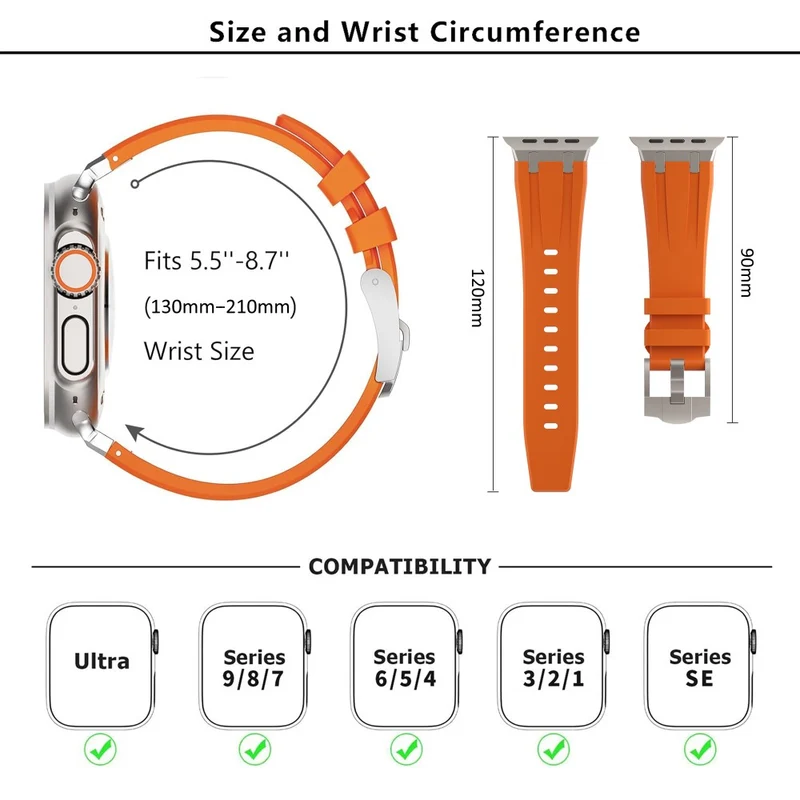 Sehr Angenehm Apple Smartwatch Silikon Universell Armband