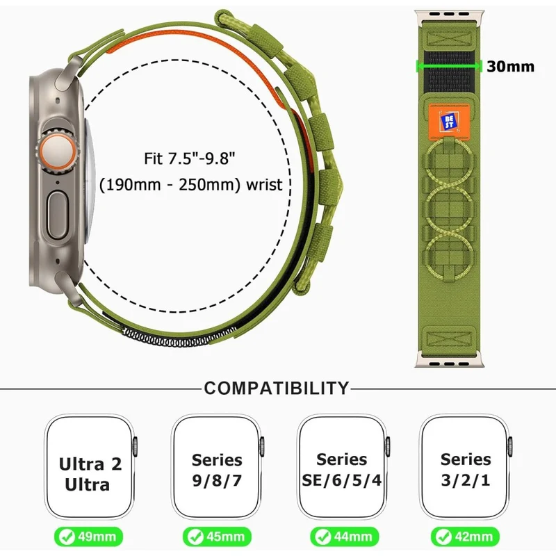 Auffallend Angenehm Apple Smartwatch Nylon Universell Armband