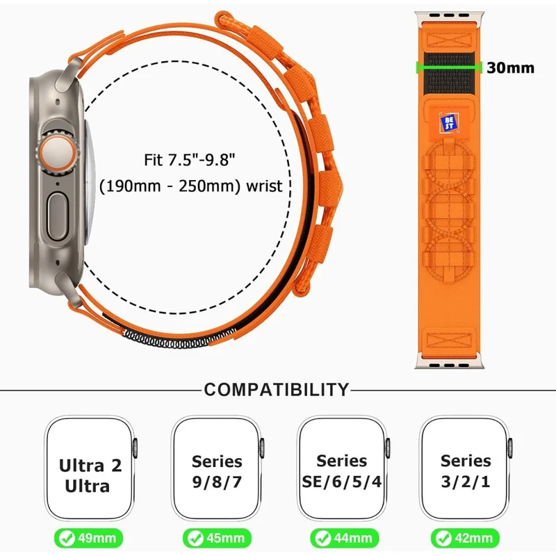 Auffallend Angenehm Apple Smartwatch Nylon Universell Armband