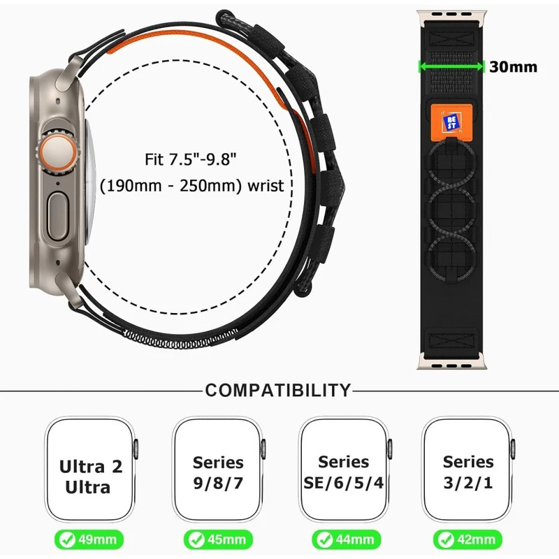 Auffallend Angenehm Apple Smartwatch Nylon Universell Armband