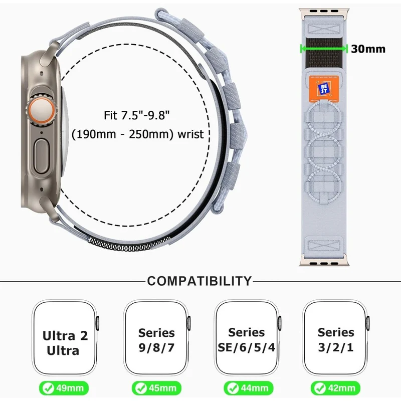 Auffallend Angenehm Apple Smartwatch Nylon Universell Armband