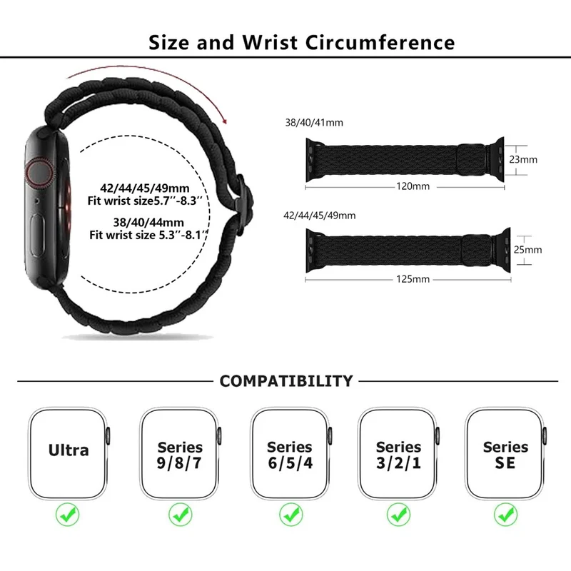 Wirklich Schön Apple Smartwatch Nylon Universell Armband
