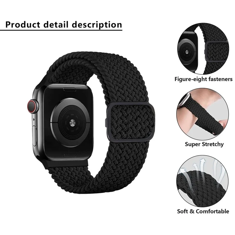 Mega Stylisch Apple Smartwatch Nylon Universell Armband