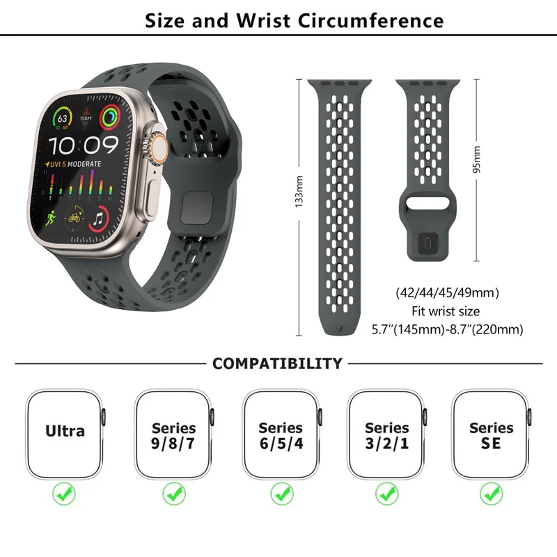 Flexibel Apple Smartwatch Silikon Universell Armband