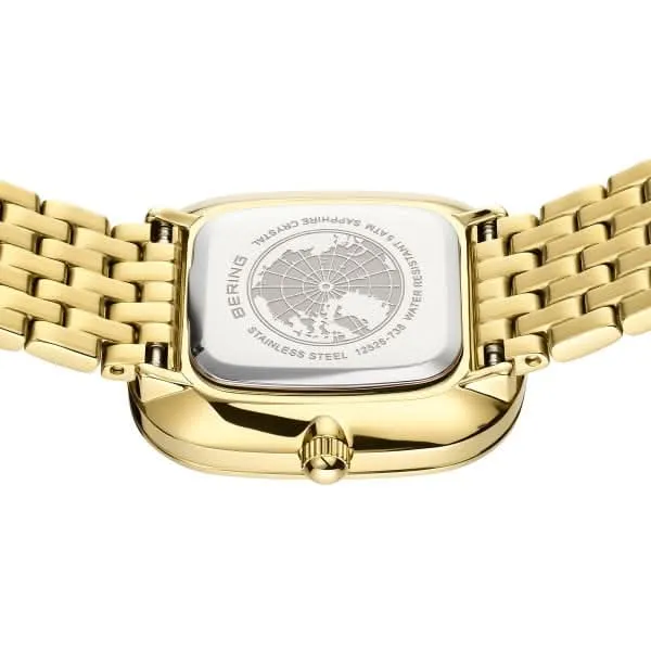 Bering Classic 12526-738 Damenuhr • Saphirglas • Gold/Grün